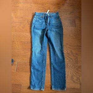 Madewell The Perfect Vintage Jean  High-Rise Straight-Leg Jeans in Classic Blue
